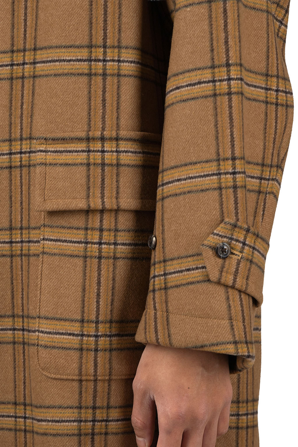 Kaptain Sunshine - Traveller Coat - Beige Plaid