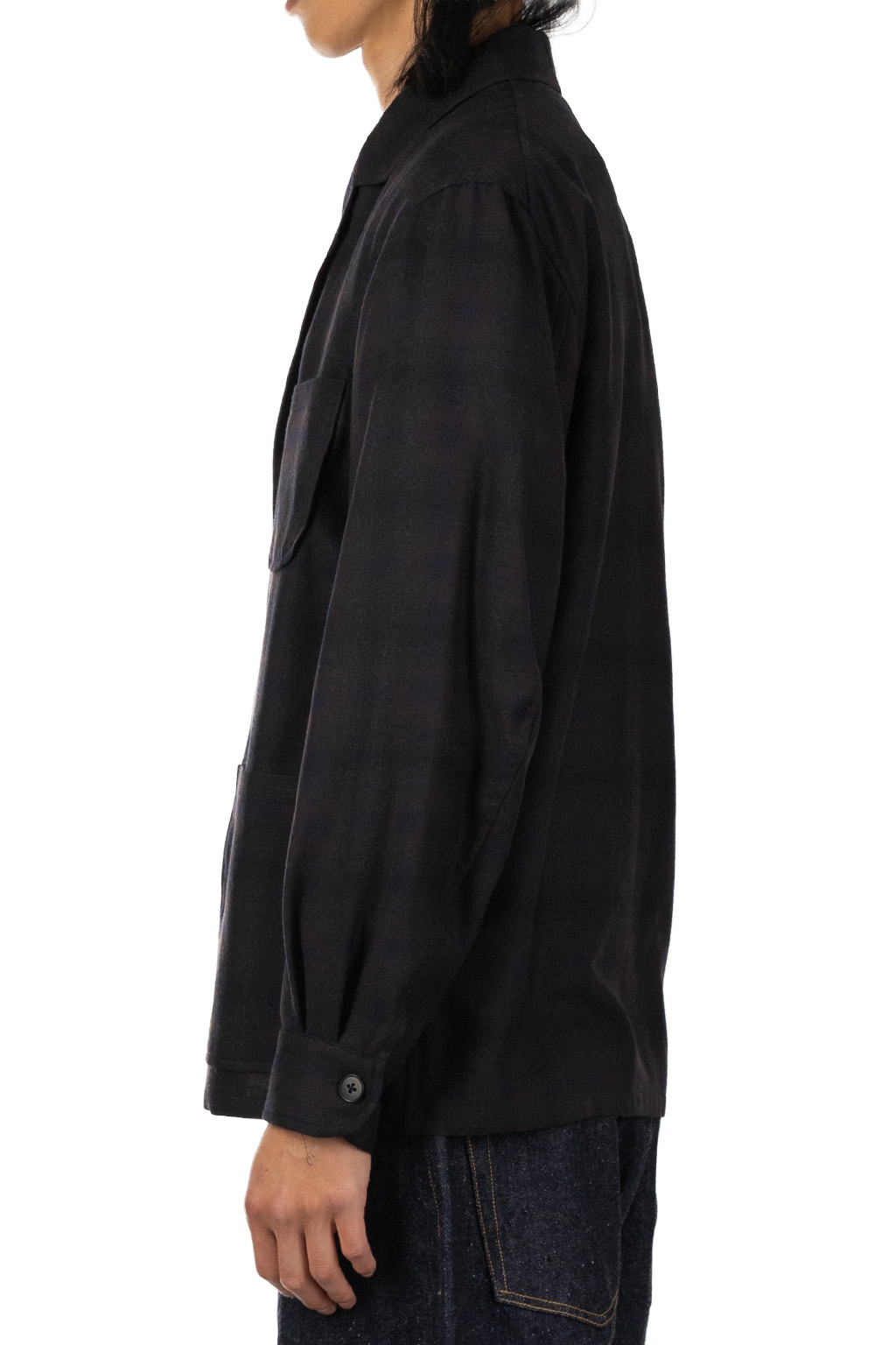 Kaptain Sunshine - Wool Ombre Oregon Jacket - Charcoal Ombre