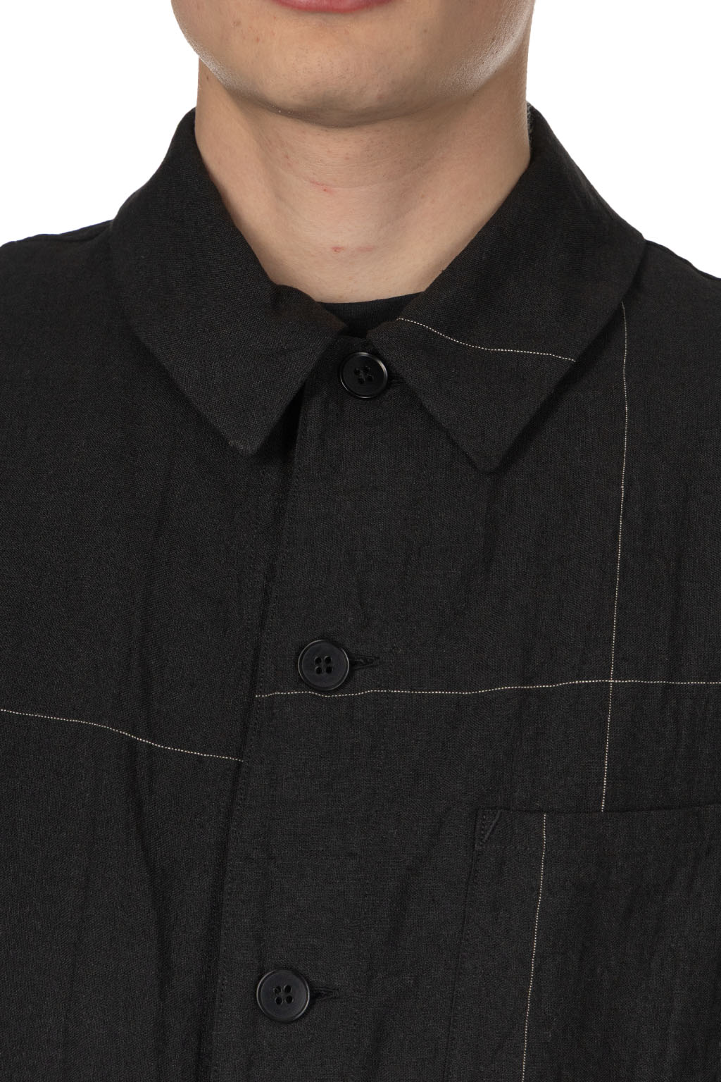 Kaptain Sunshine - Work Shirt Jacket - Black Pane