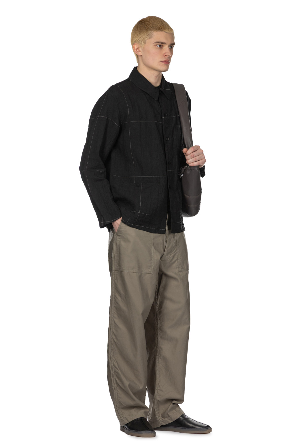 Kaptain Sunshine - Work Shirt Jacket - Black Pane