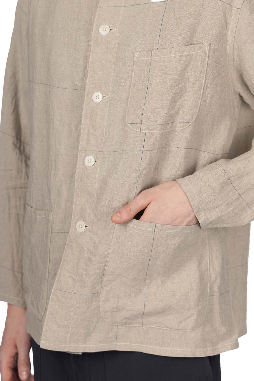 Kaptain Sunshine - Work Shirt Jacket - Natural Pane