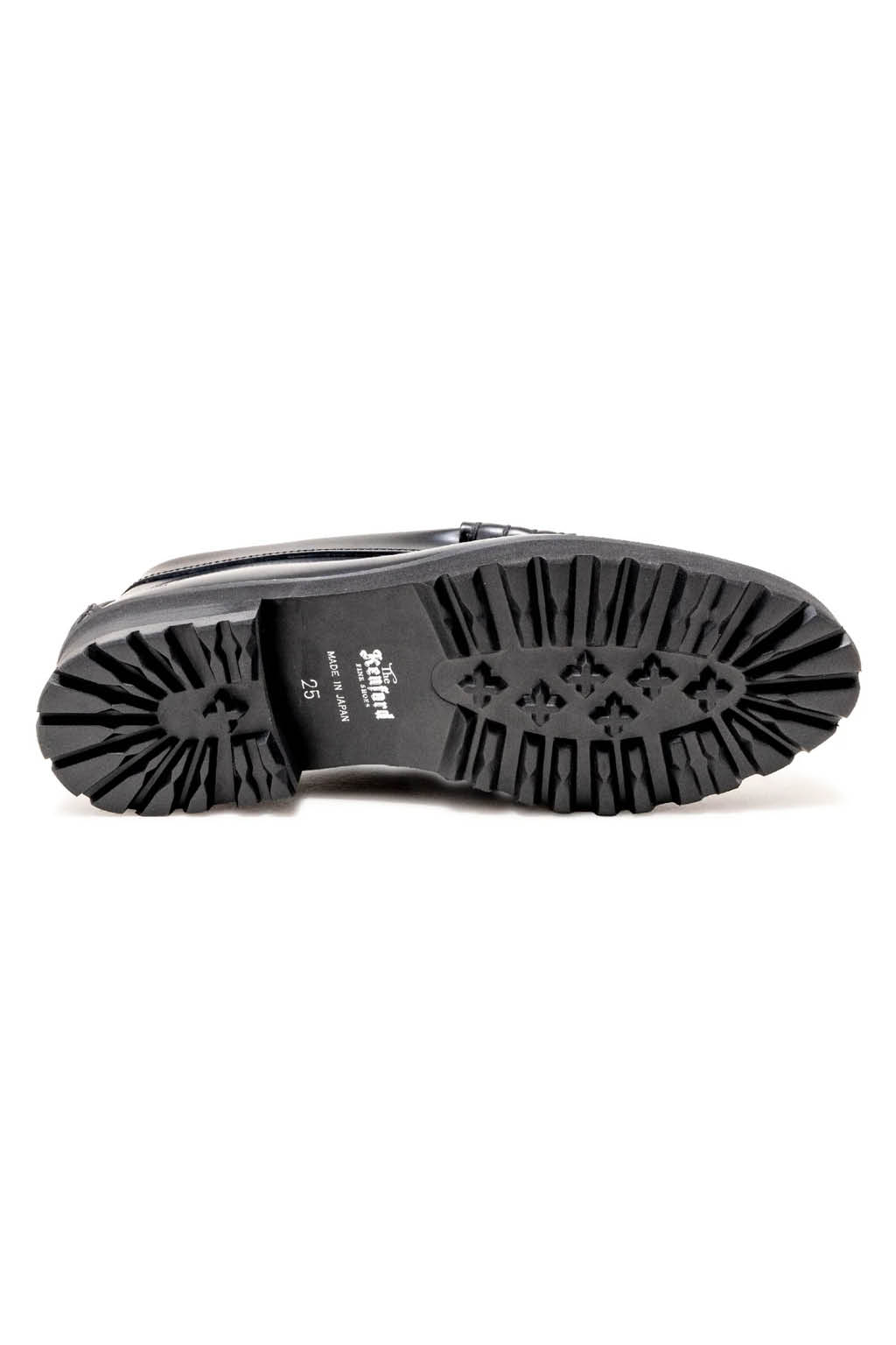 Kenford Fine Shoes - Womens Tank Sole Loafers - Black