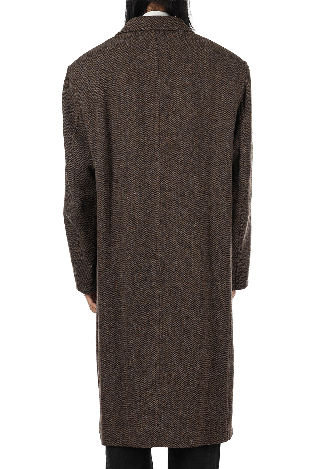 Lemaire - Chesterfield Coat - Black / Brown Melange
