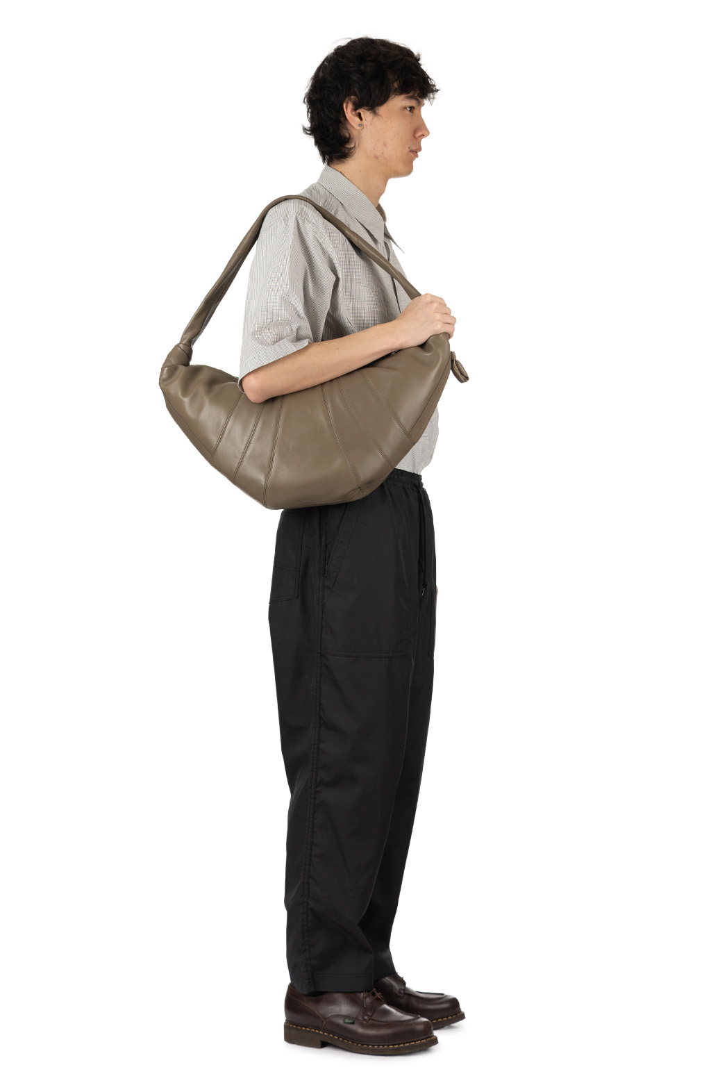 Lemaire - Large Croissant Bag - Soft Nappa Leather - Dark Khaki