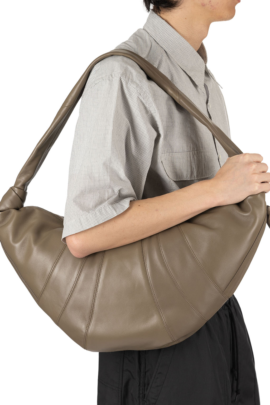 Lemaire - Large Croissant Bag - Soft Nappa Leather - Dark Khaki