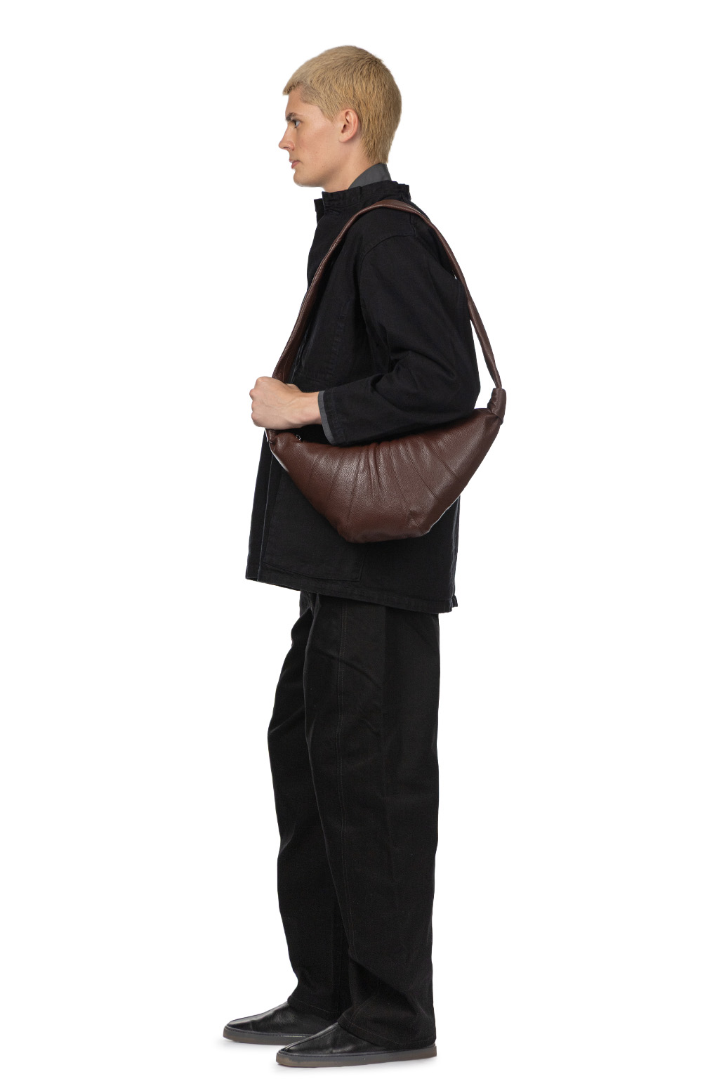 Lemaire - Medium Croissant Bag - Soft Grained Leather - Roasted Pecan