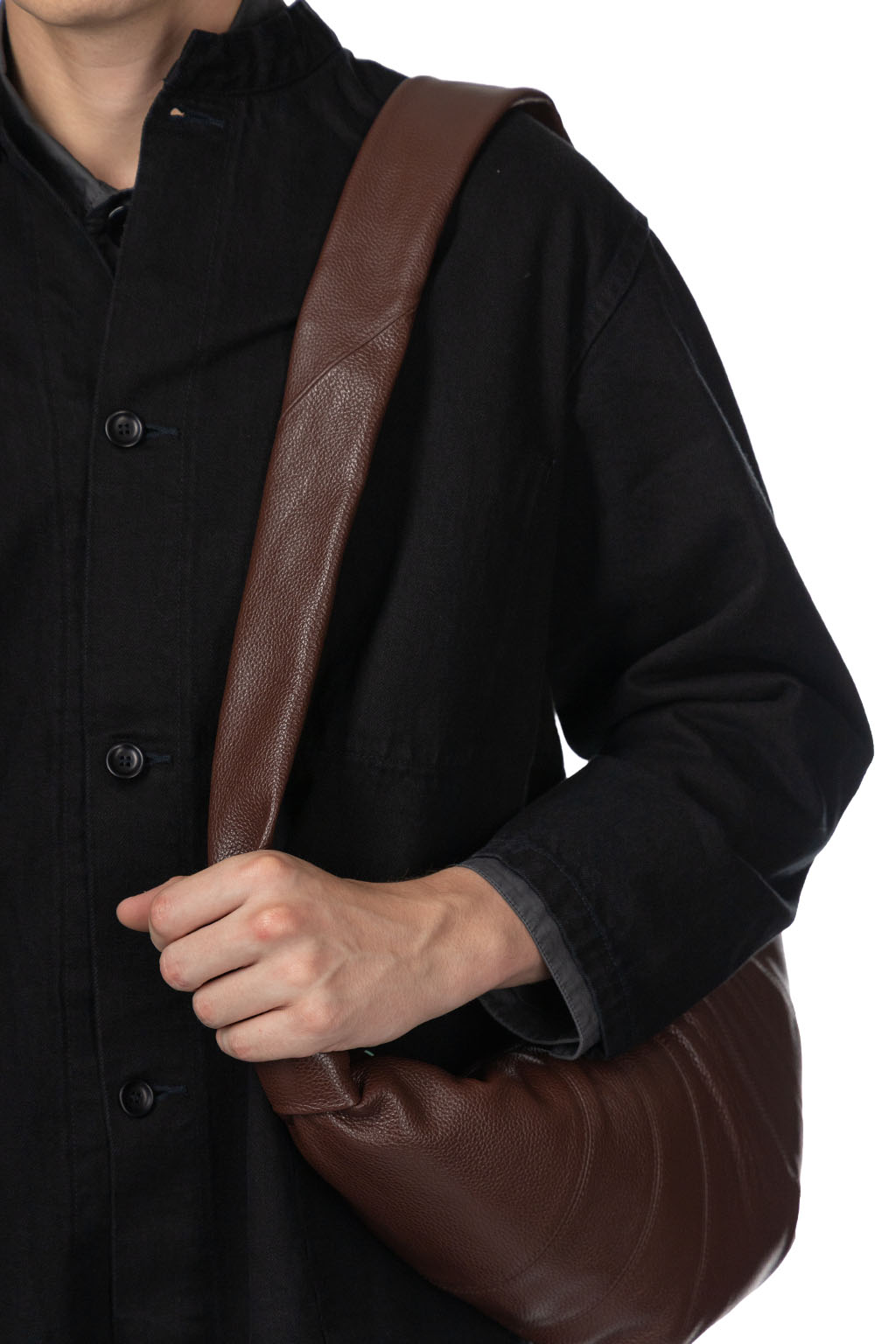 Lemaire - Medium Croissant Bag - Soft Grained Leather - Roasted Pecan