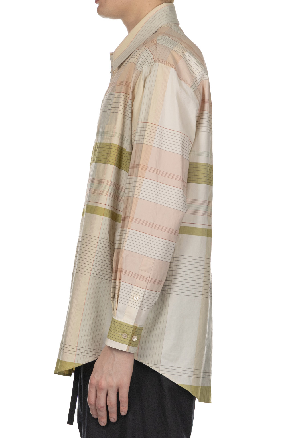 Lemaire - Relaxed Shirt - Beige Cream Light Blue