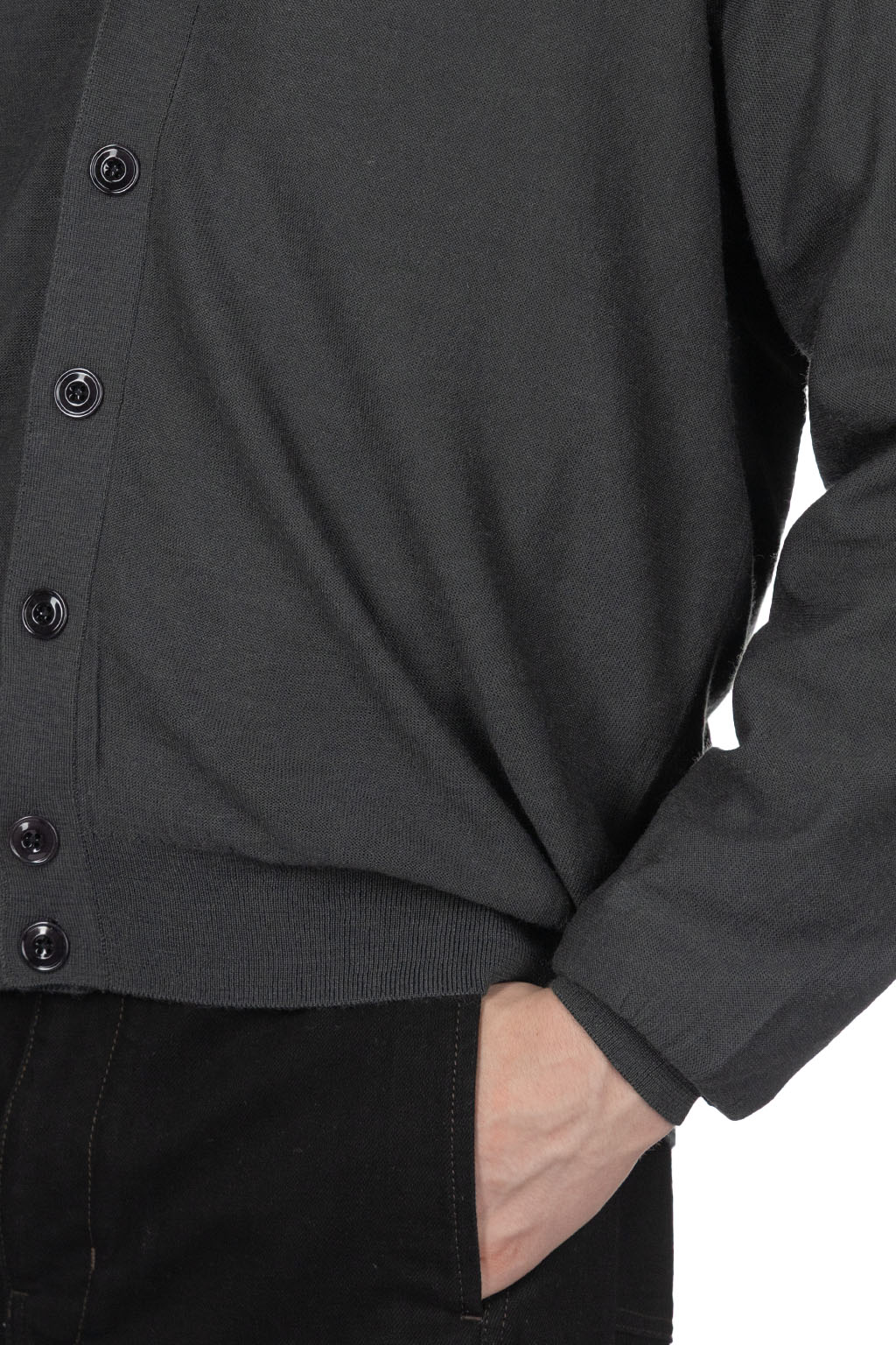 Lemaire - Relaxed Twisted Cardigan- Carbon
