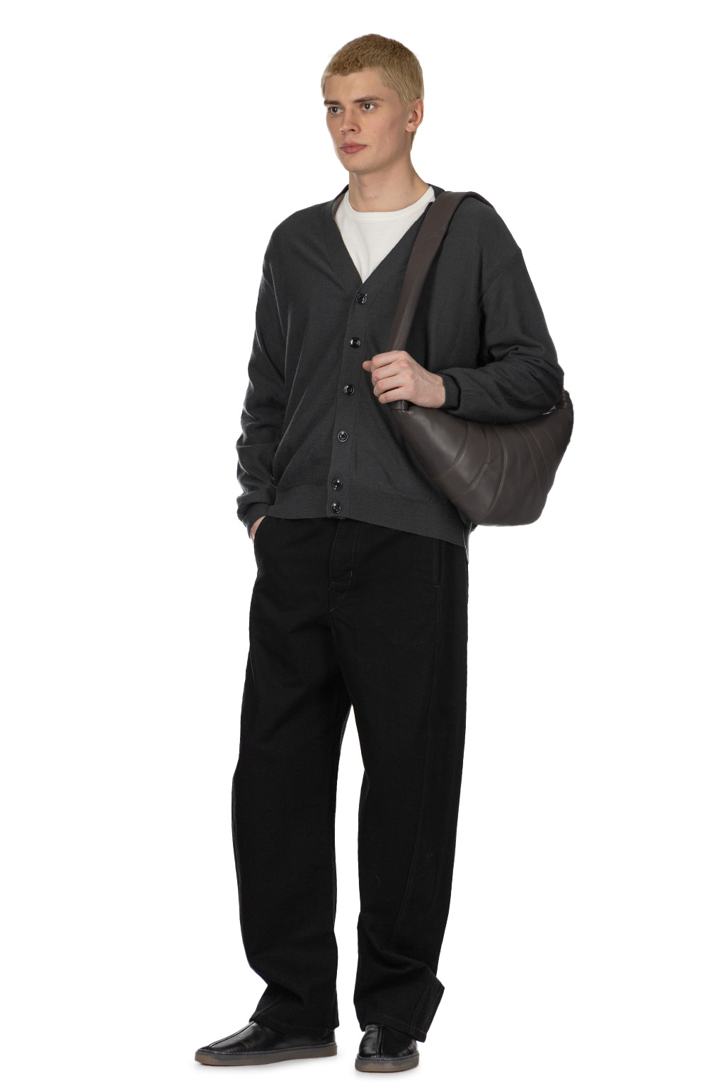 Lemaire - Relaxed Twisted Cardigan- Carbon