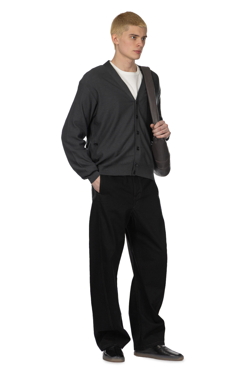 Lemaire - Relaxed Twisted Cardigan- Carbon