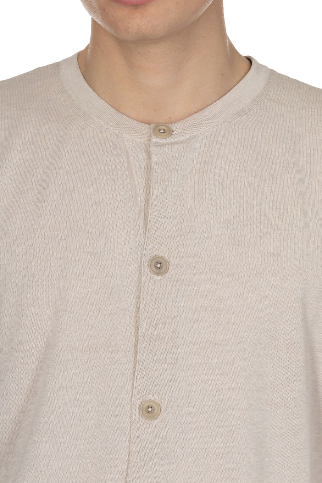 Lemaire - Short Sleeve Overshirt - Sone Beige Melange