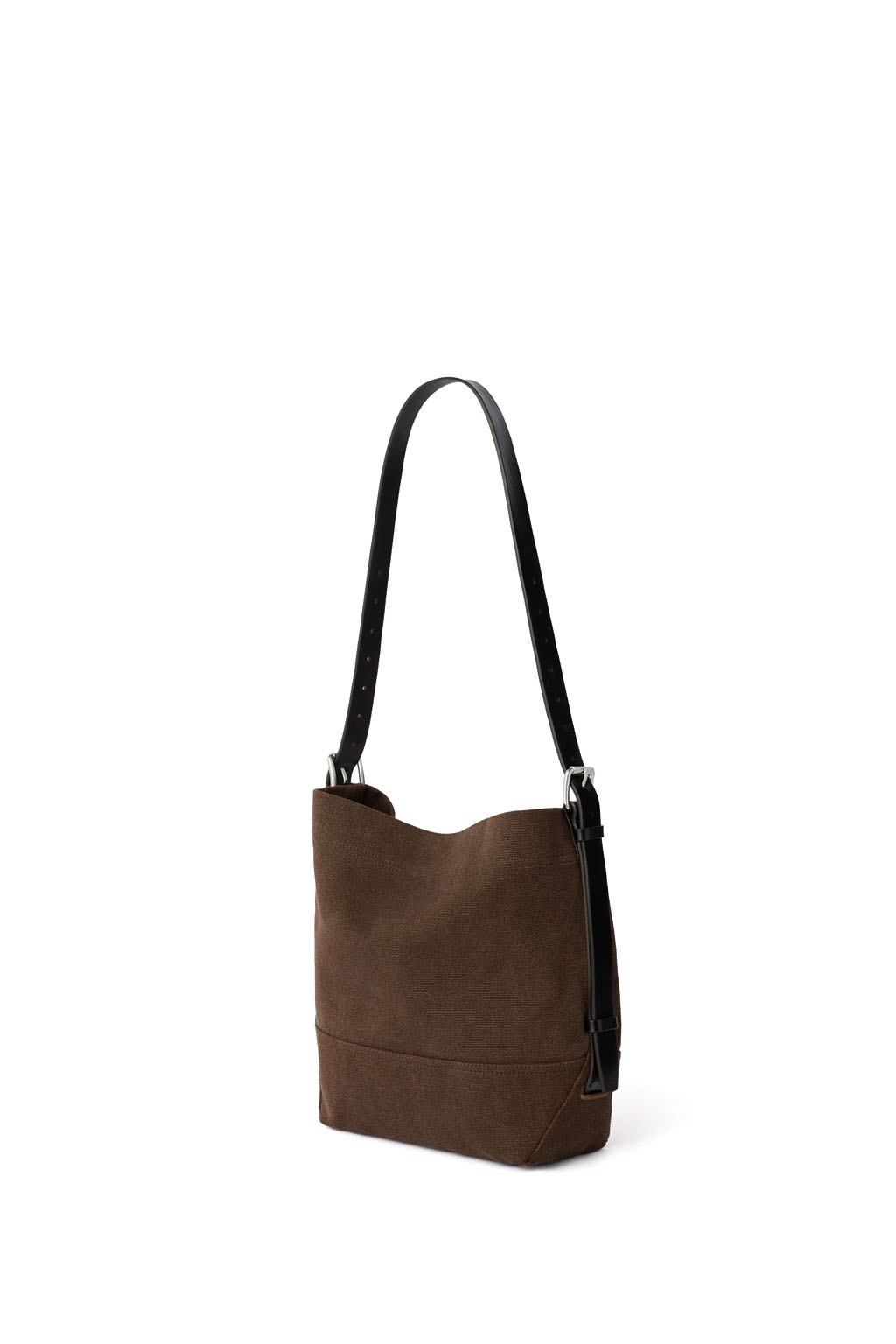 Lemaire - Small Belted Tote Bag - Heavy Eco Cotton Canvas - Dark Chocolate