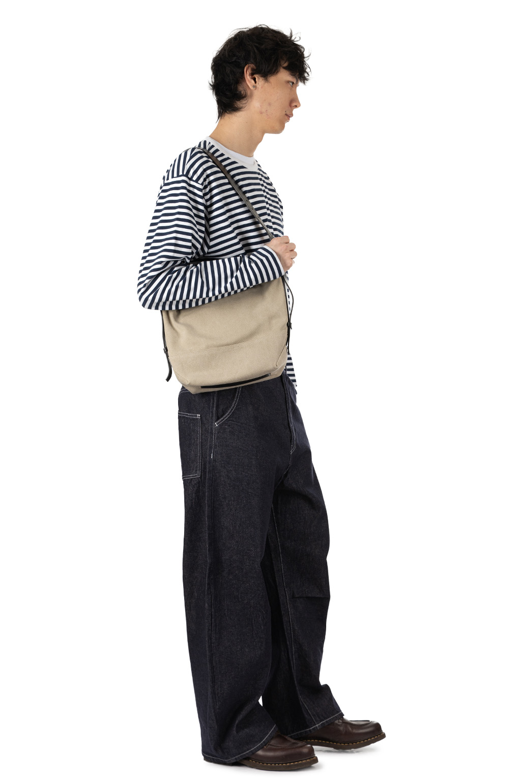 Lemaire - Small Belted Tote - Dark Linen