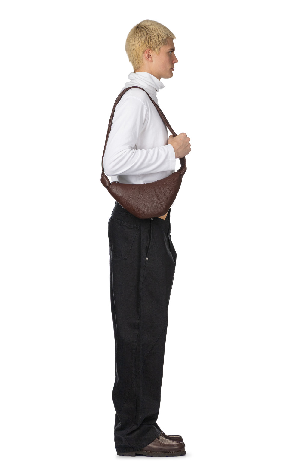 Lemaire - Small Croissant Bag - Soft Grained Leather - Roasted Pecan