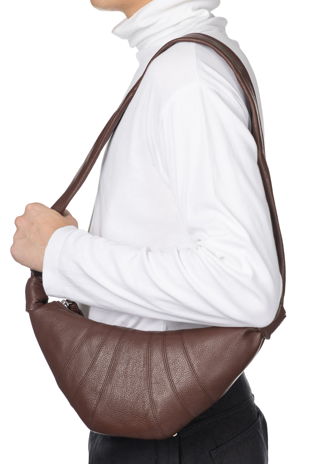 Lemaire - Small Croissant Bag - Soft Grained Leather - Roasted Pecan
