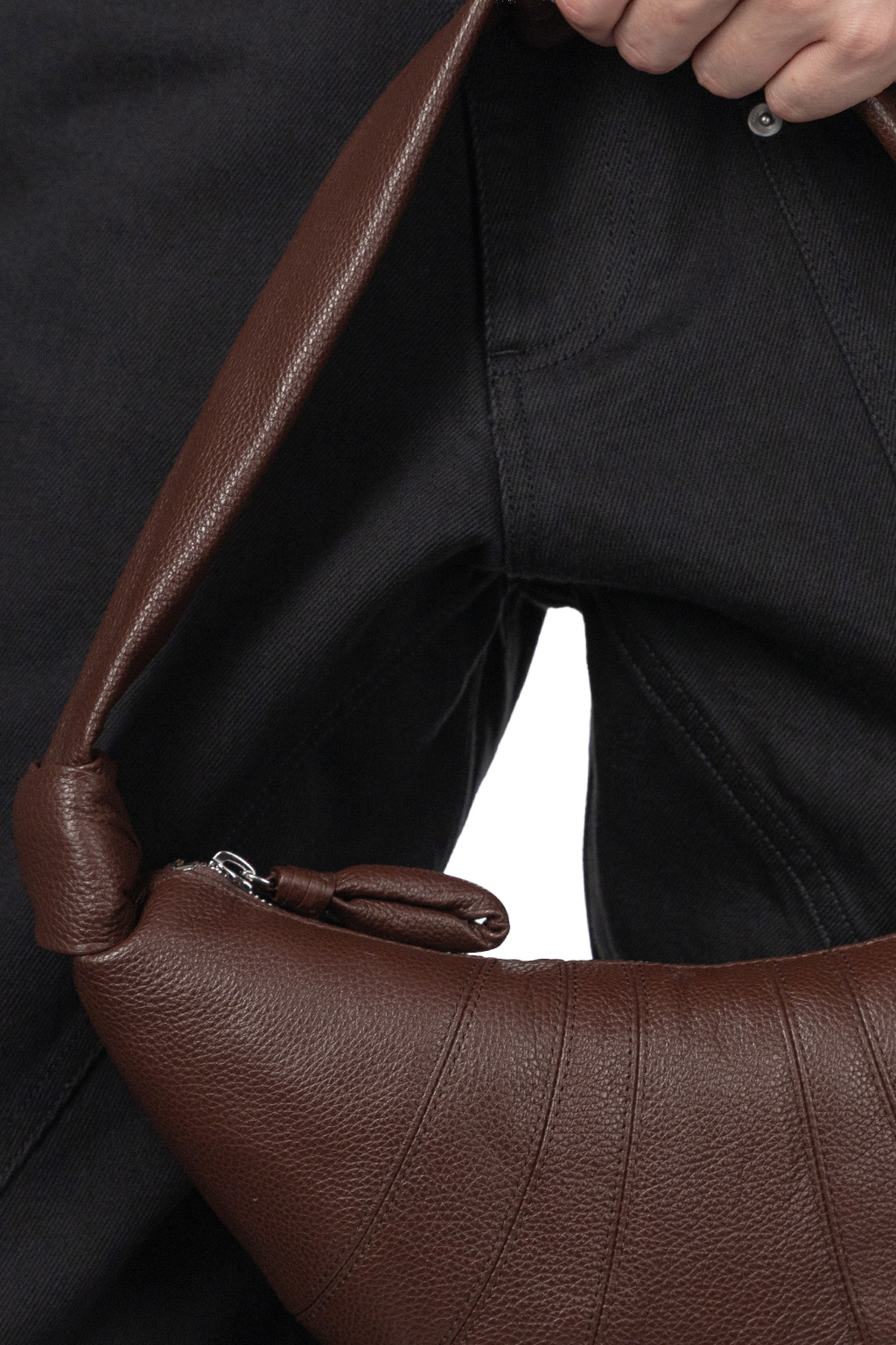 Lemaire - Small Croissant Bag - Soft Grained Leather - Roasted Pecan