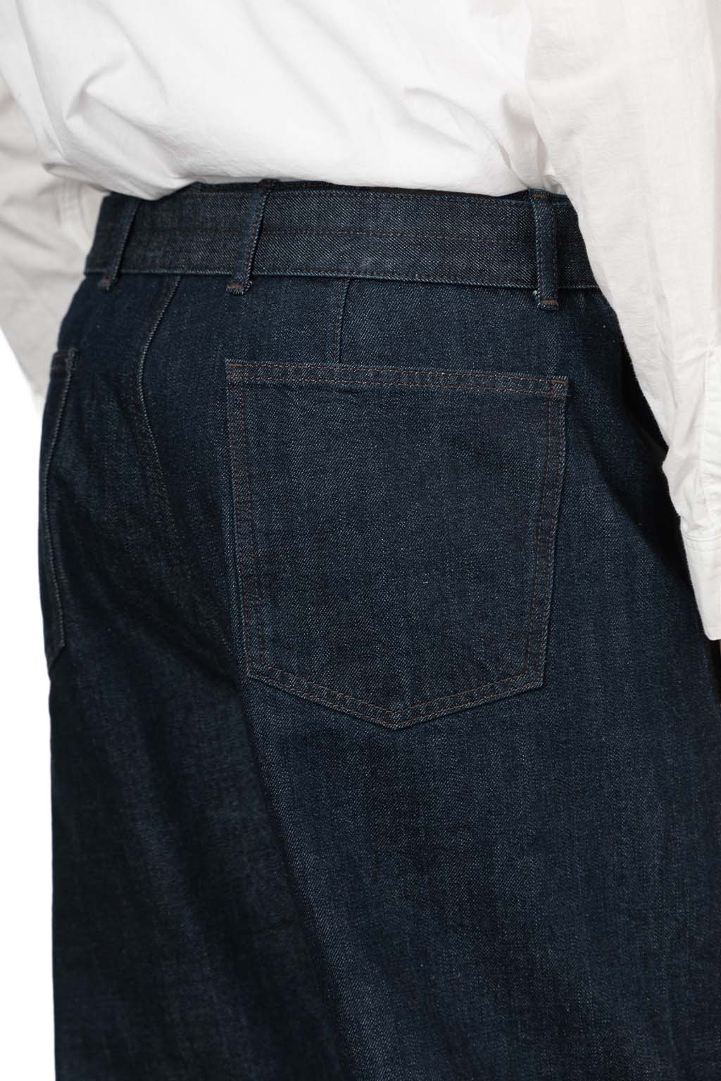 Lemaire - Twisted Belted Denim Pants - Indigo