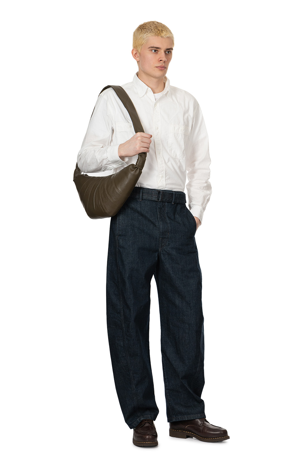 Lemaire - Twisted Belted Denim Pants - Indigo