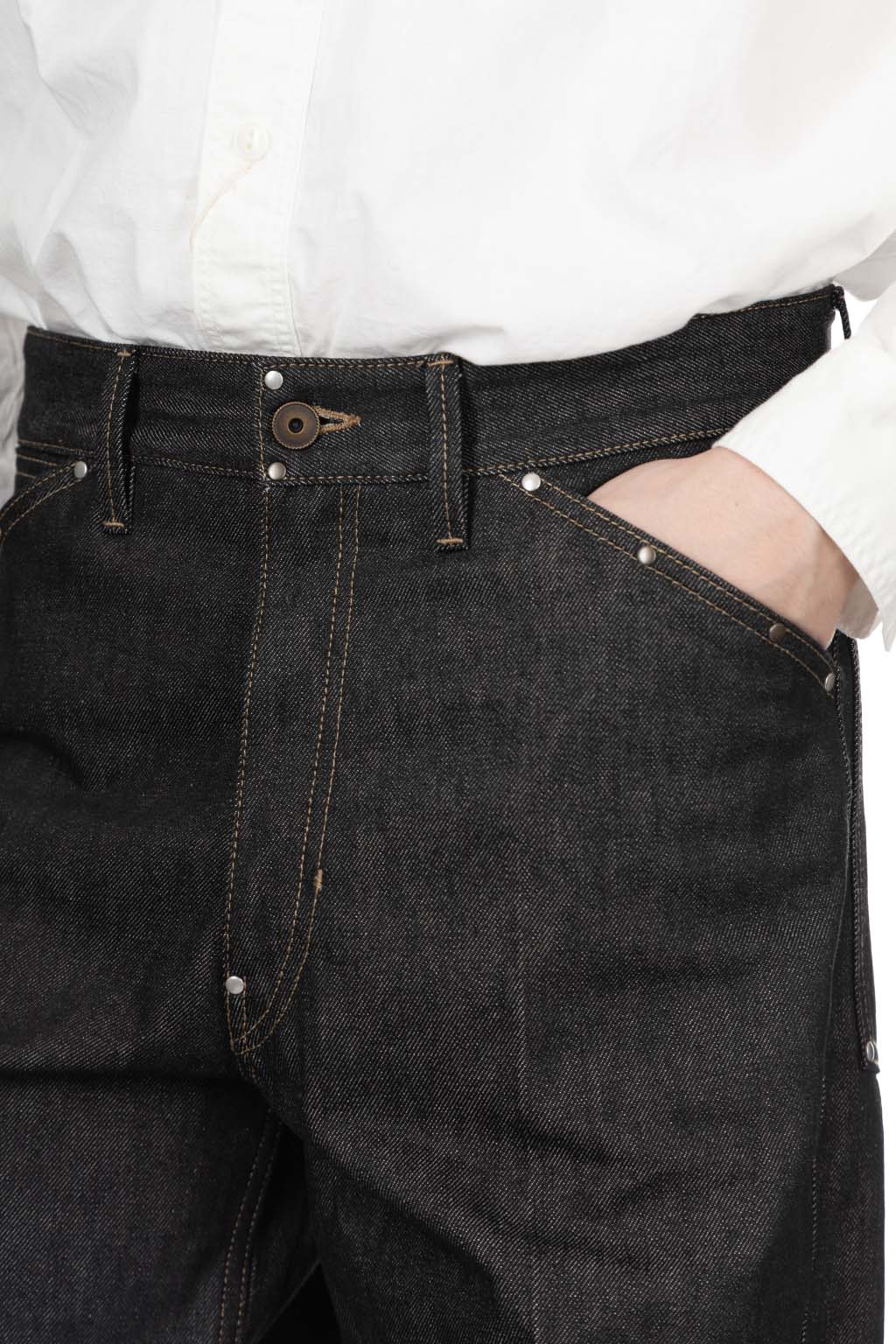 Lemaire - Wide Pants with Studs - Slate