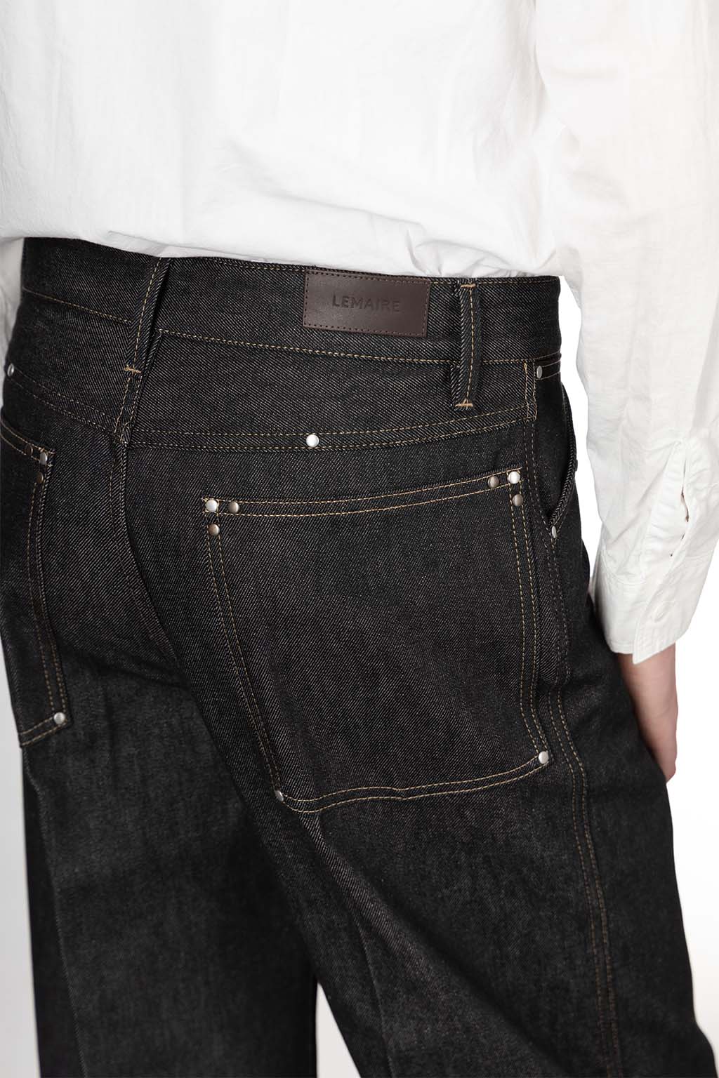 Lemaire - Wide Pants with Studs - Slate