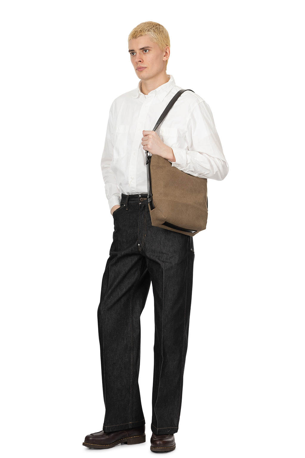 Lemaire - Wide Pants with Studs - Slate