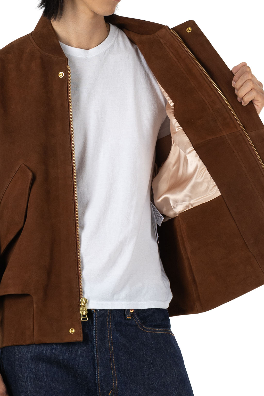 Levi's - Blue Tab Suede Bomber - Toffee