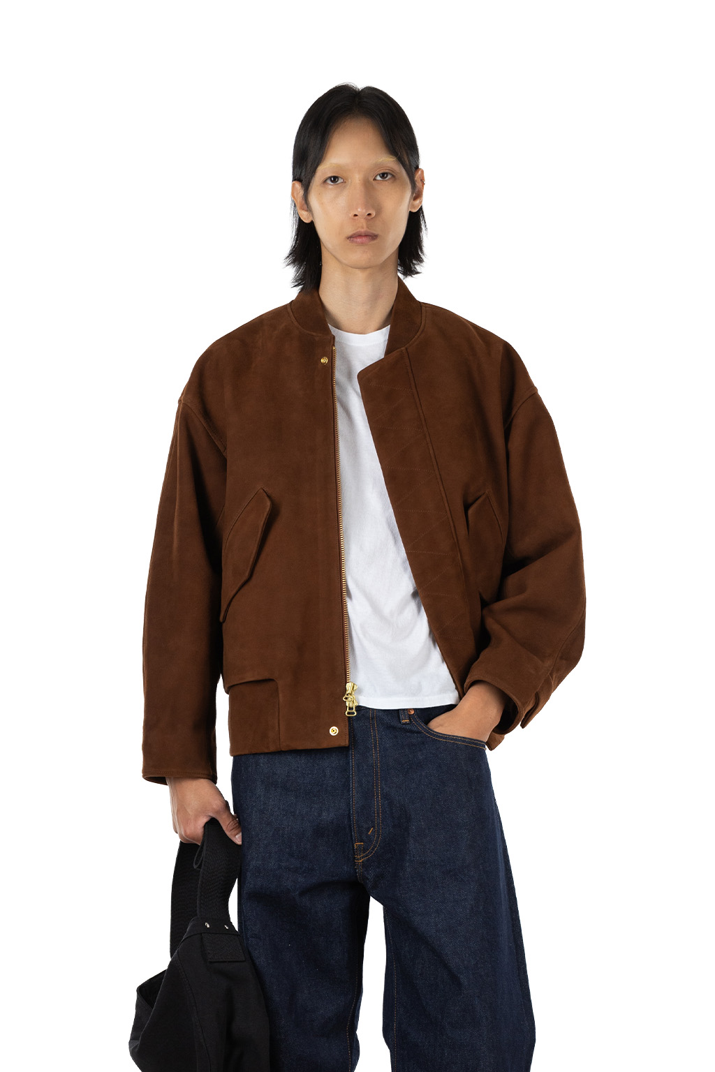 Levi's - Blue Tab Suede Bomber - Toffee