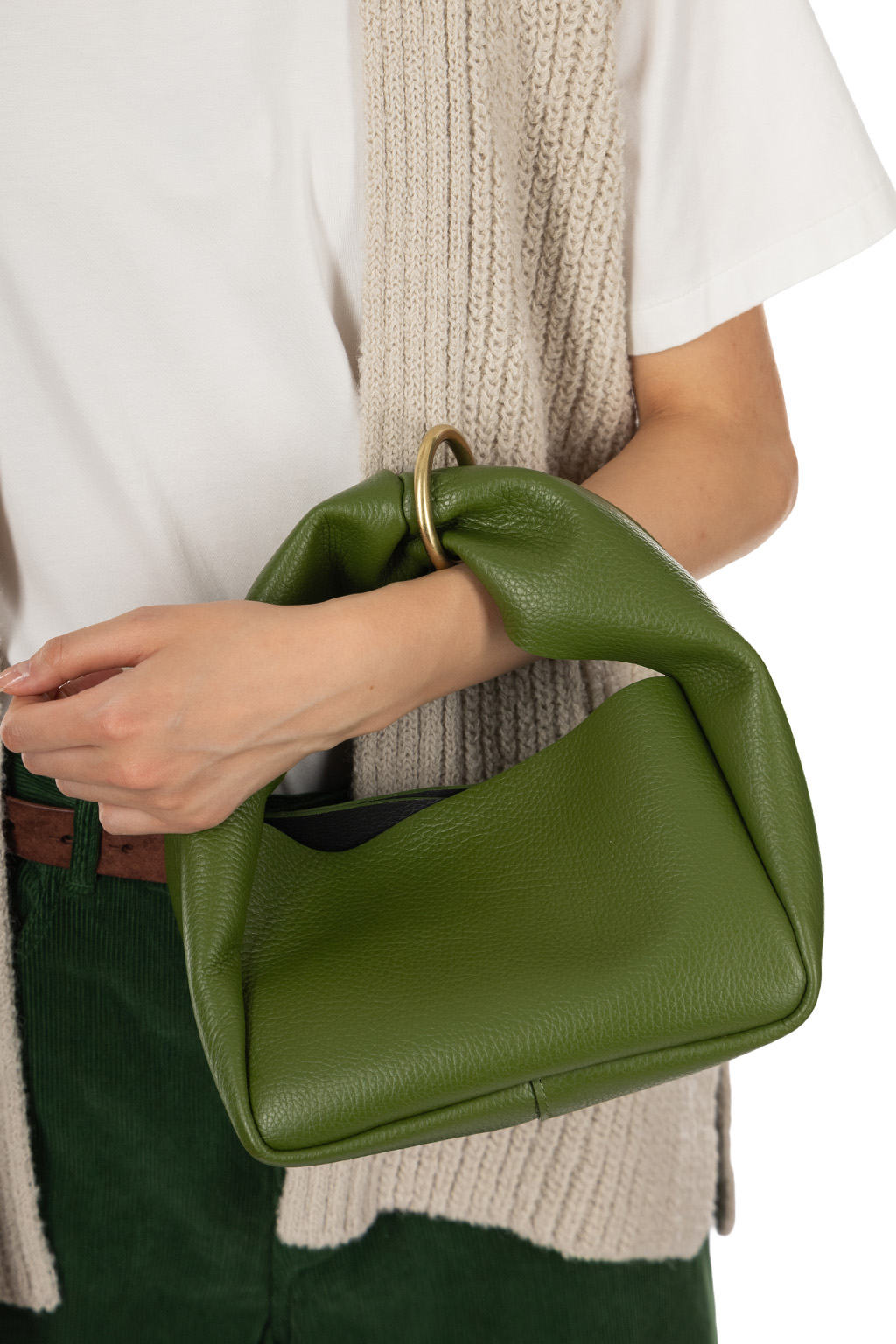 MARROW - Cube Ring Muff - Green Tea