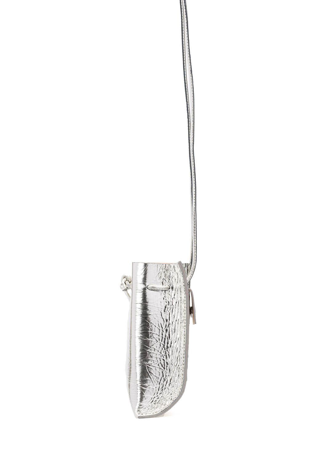 MARROW - Metallic String Pouch-Silver