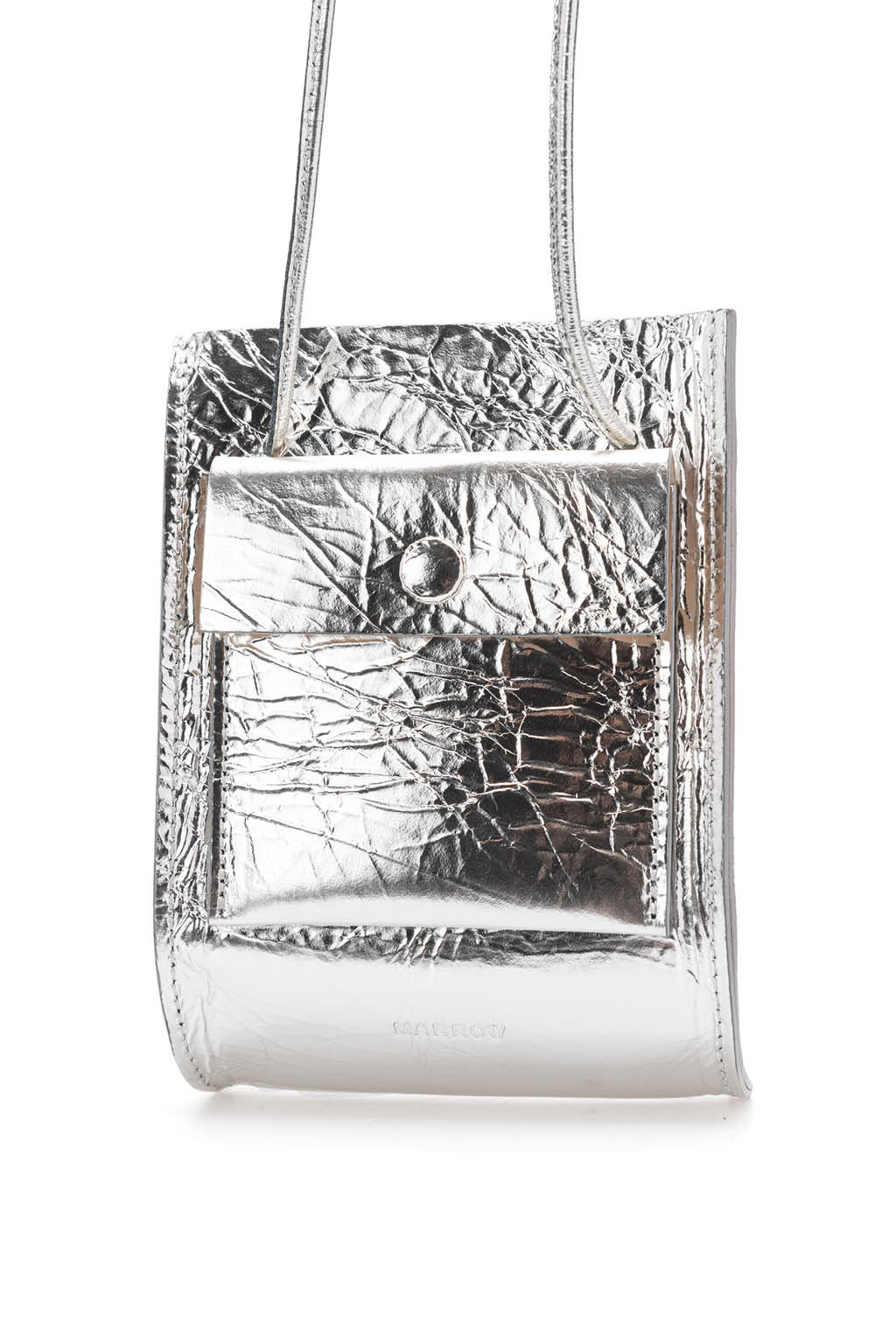 MARROW - Metallic String Pouch-Silver
