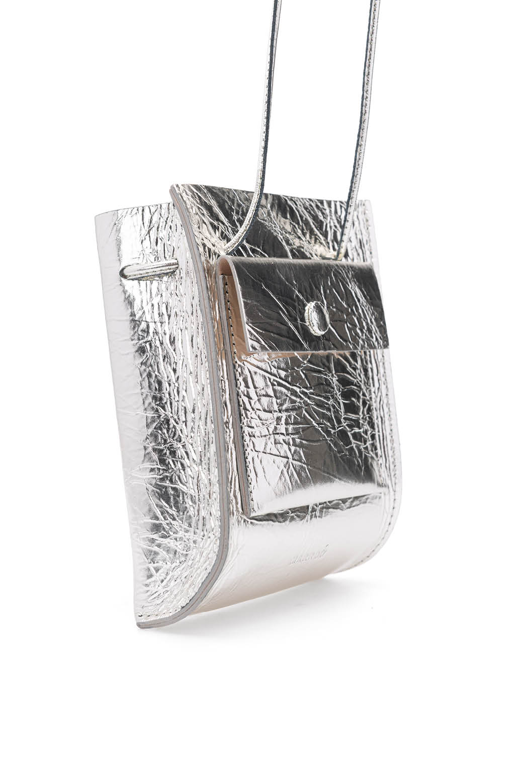 MARROW - Metallic String Pouch-Silver