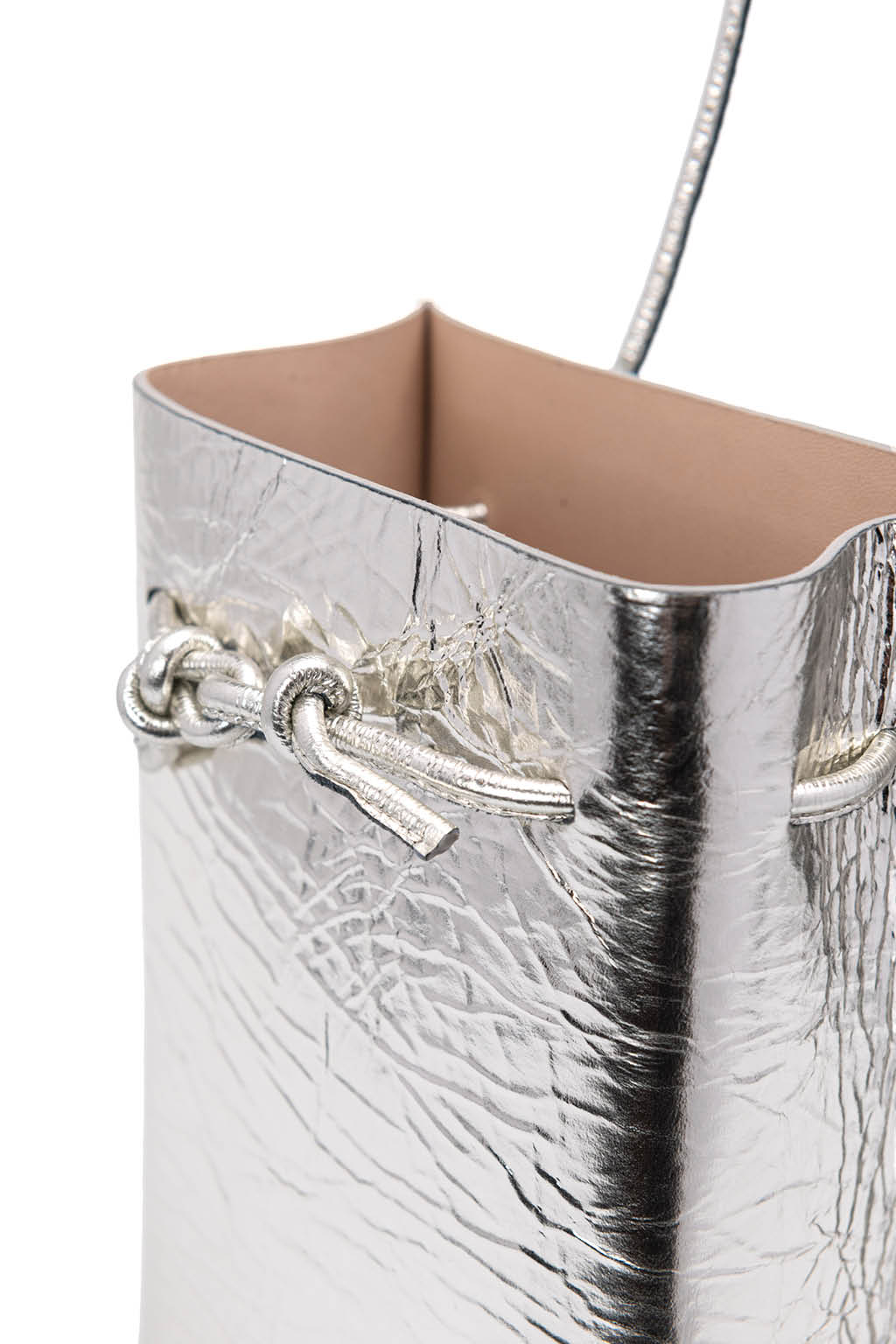 MARROW - Metallic String Pouch-Silver