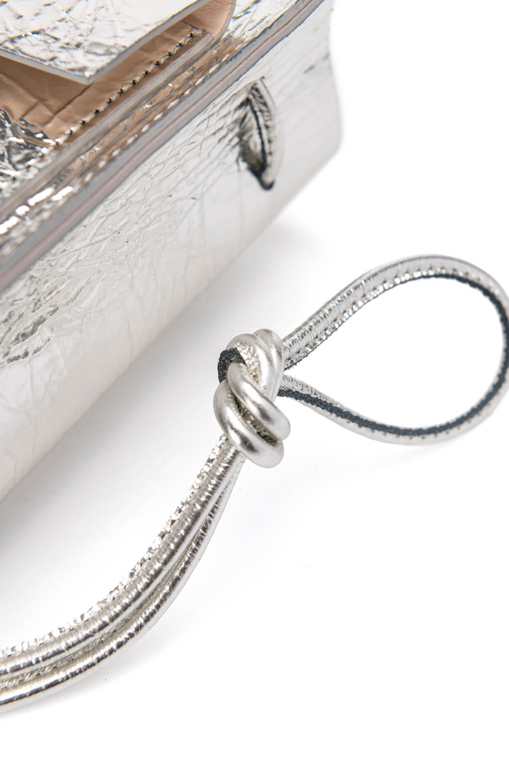 MARROW - Metallic String Pouch-Silver