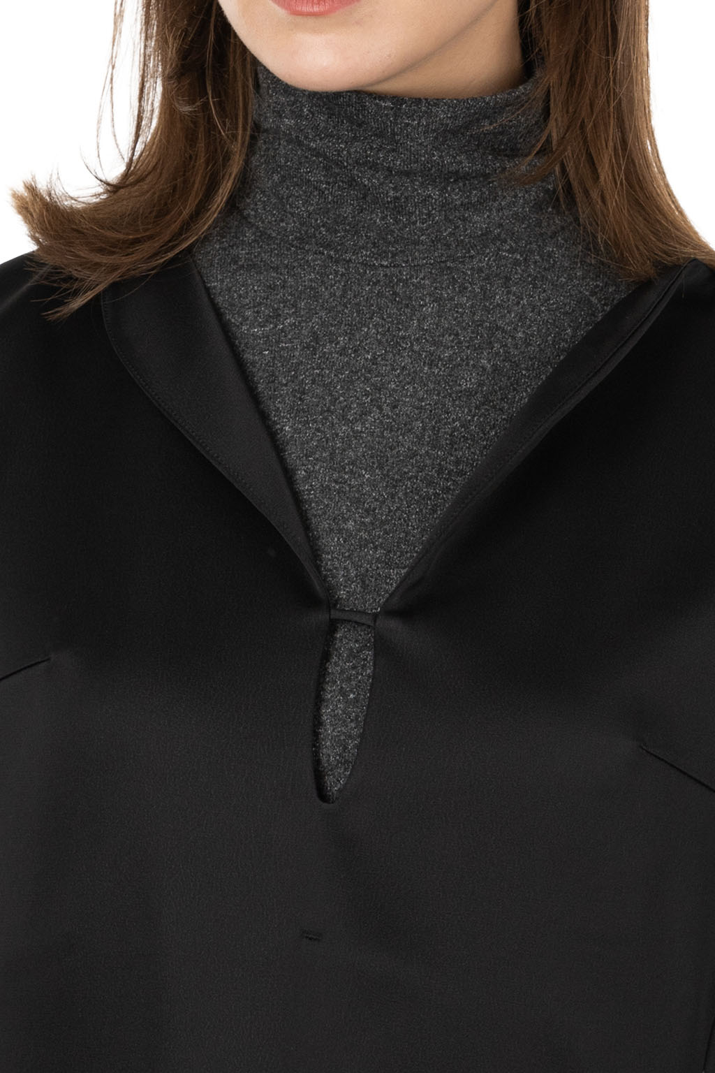 Mame Kurogouchi - Embossed Leather Motif Triacetate Dress - Black