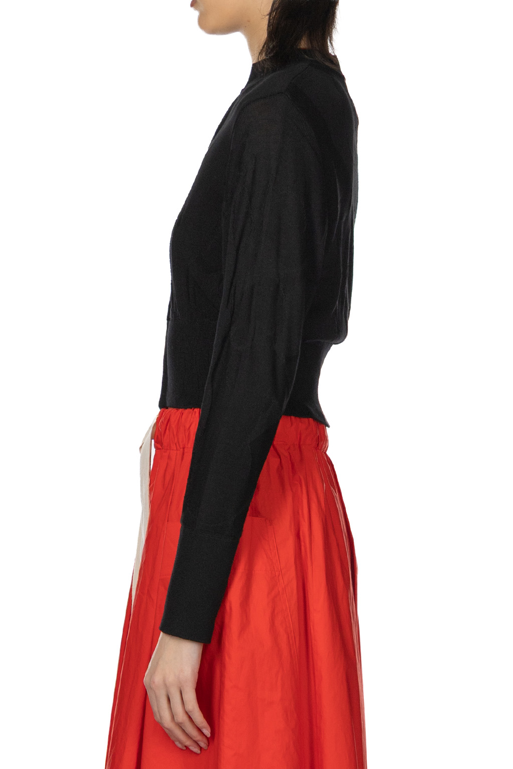 Mame Kurogouchi - Knit Cardigan - Black