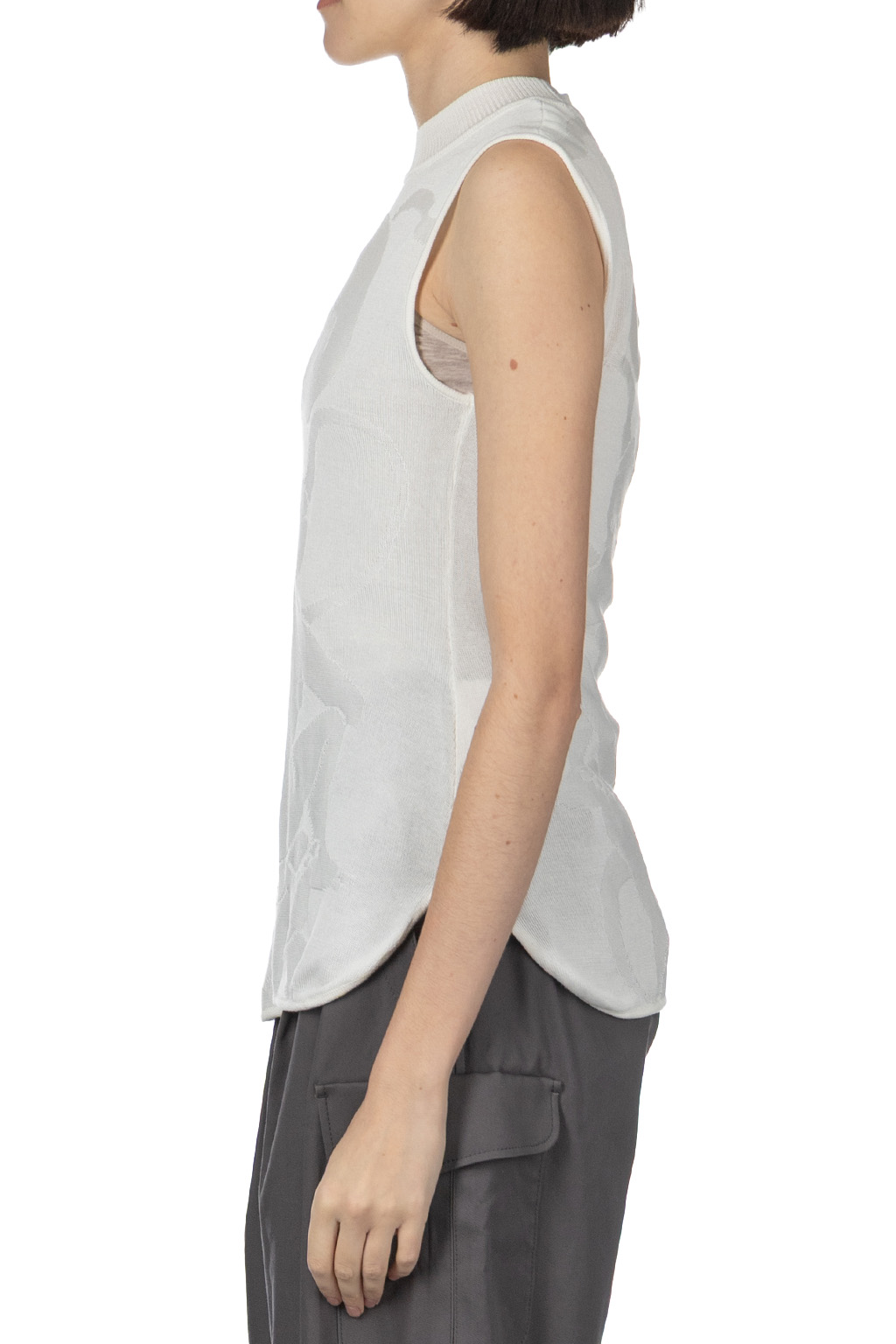 Mame Kurogouchi - Knitted Sleevess Top