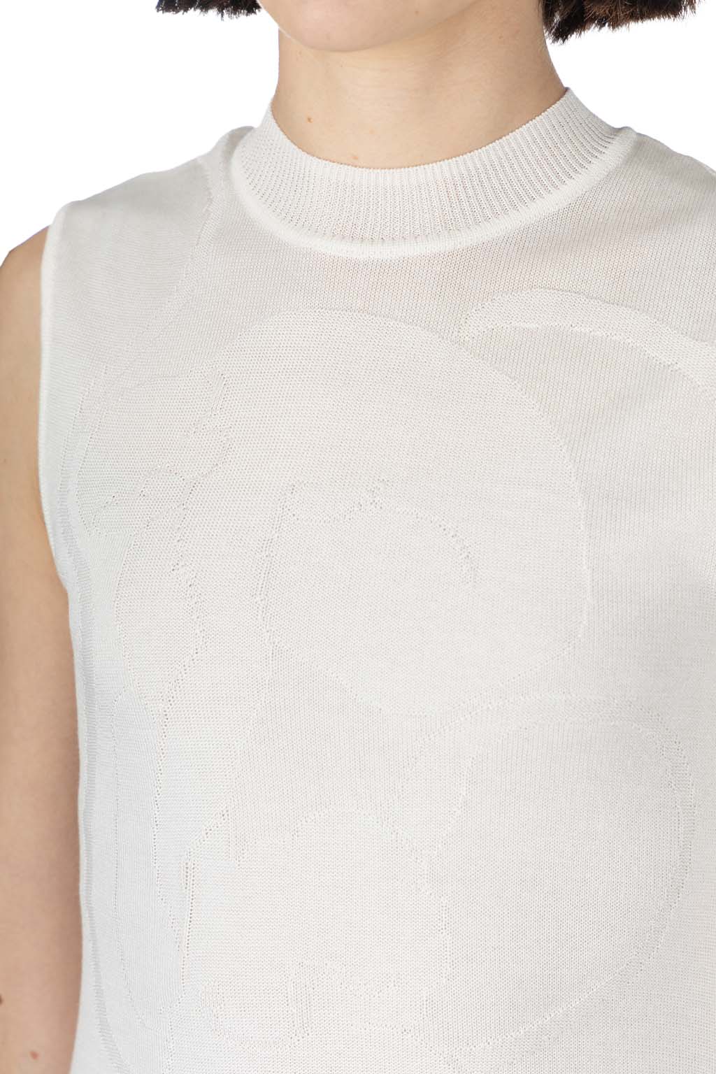 Mame Kurogouchi - Knitted Sleevess Top