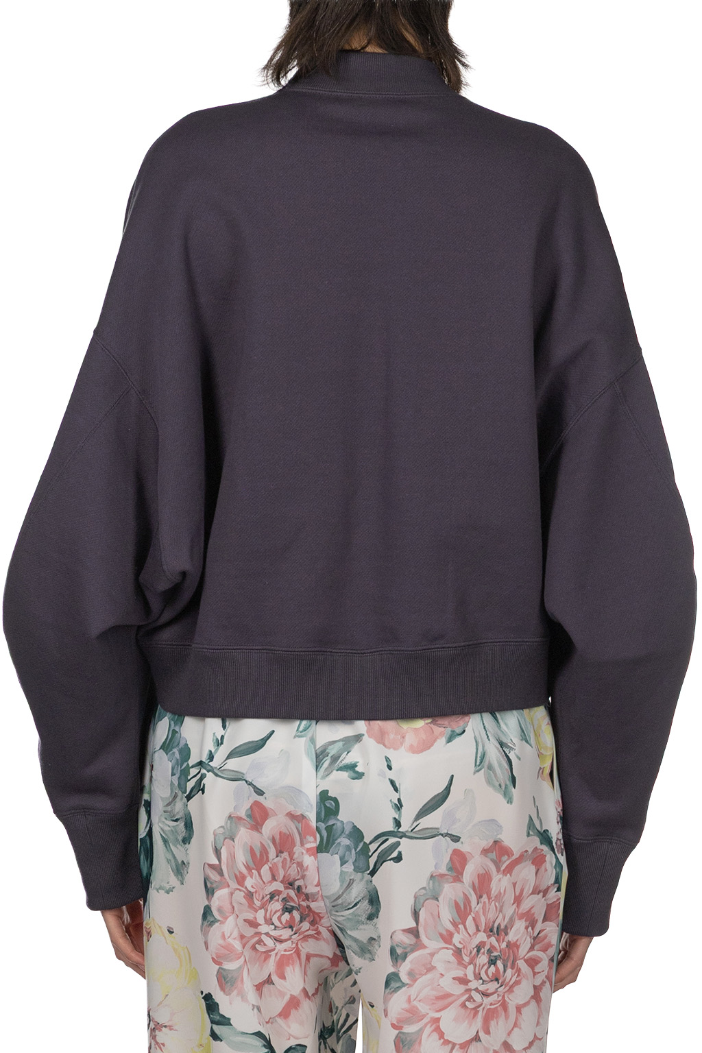 Mame Kurogouchi - Lace Front Pocket Sweater - Navy