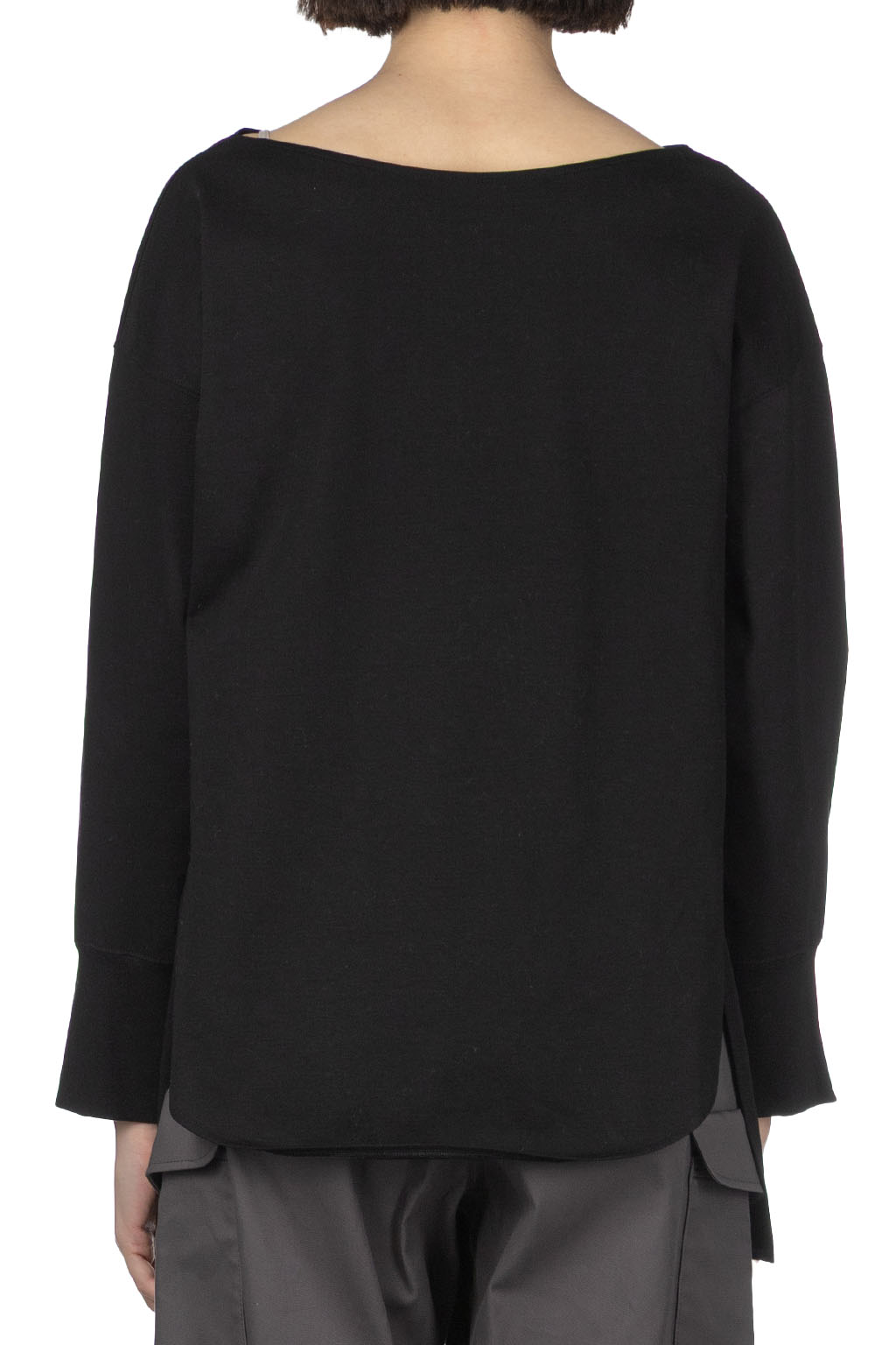 Mame Kurogouchi - Boat Neck Top - Black