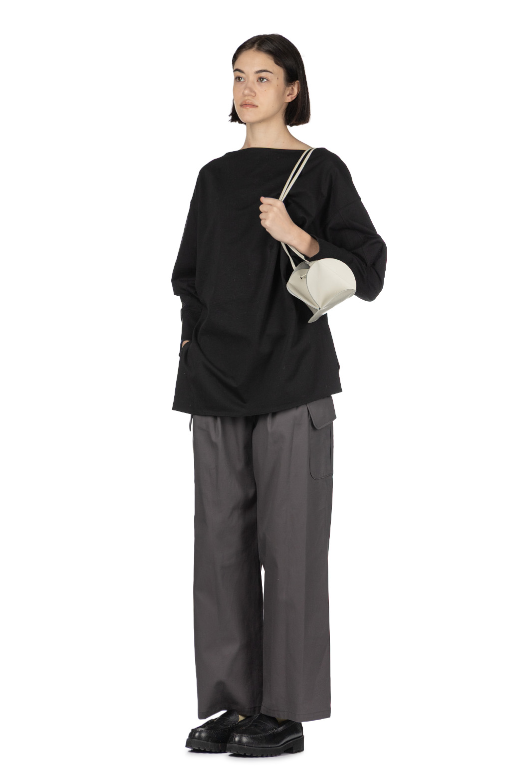 Mame Kurogouchi - Boat Neck Top - Black