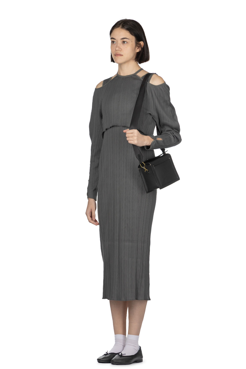 Mame Kurogouchi - 2 way Long Dress - Grey