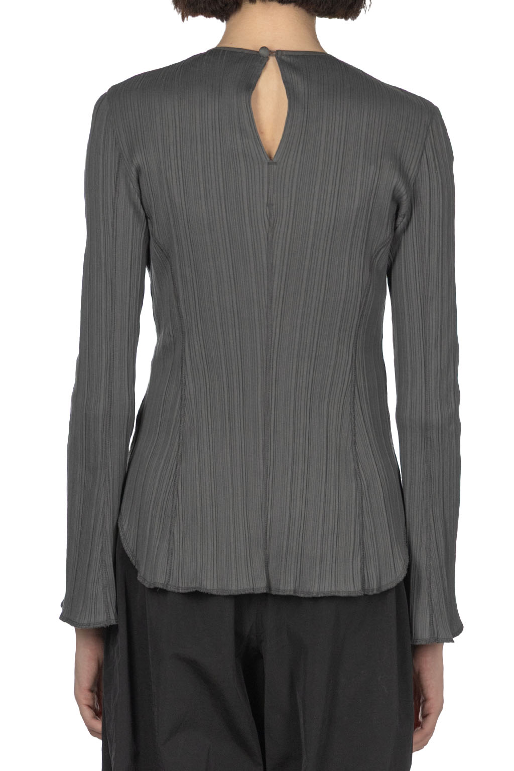 Mame Kurogouchi - Long Sleeves Top - Grey
