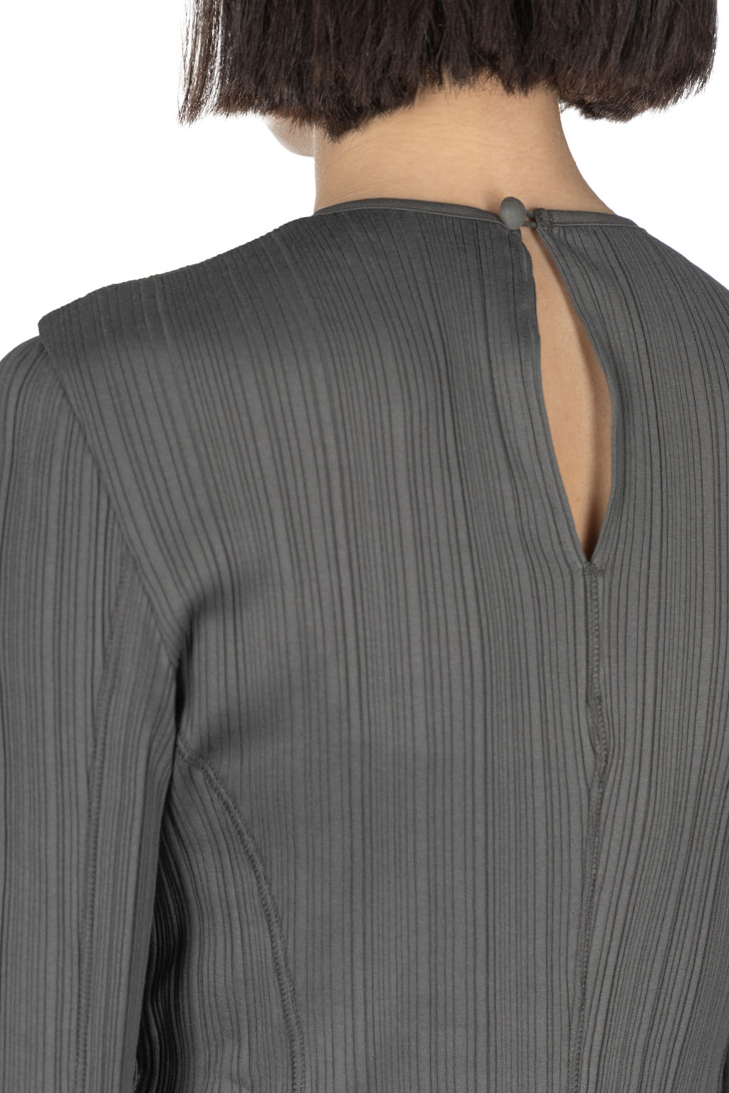 Mame Kurogouchi - Long Sleeves Top - Grey