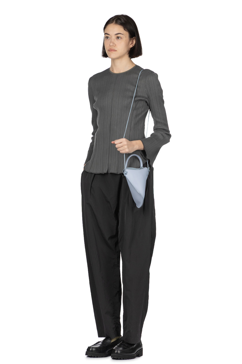 Mame Kurogouchi - Long Sleeves Top - Grey