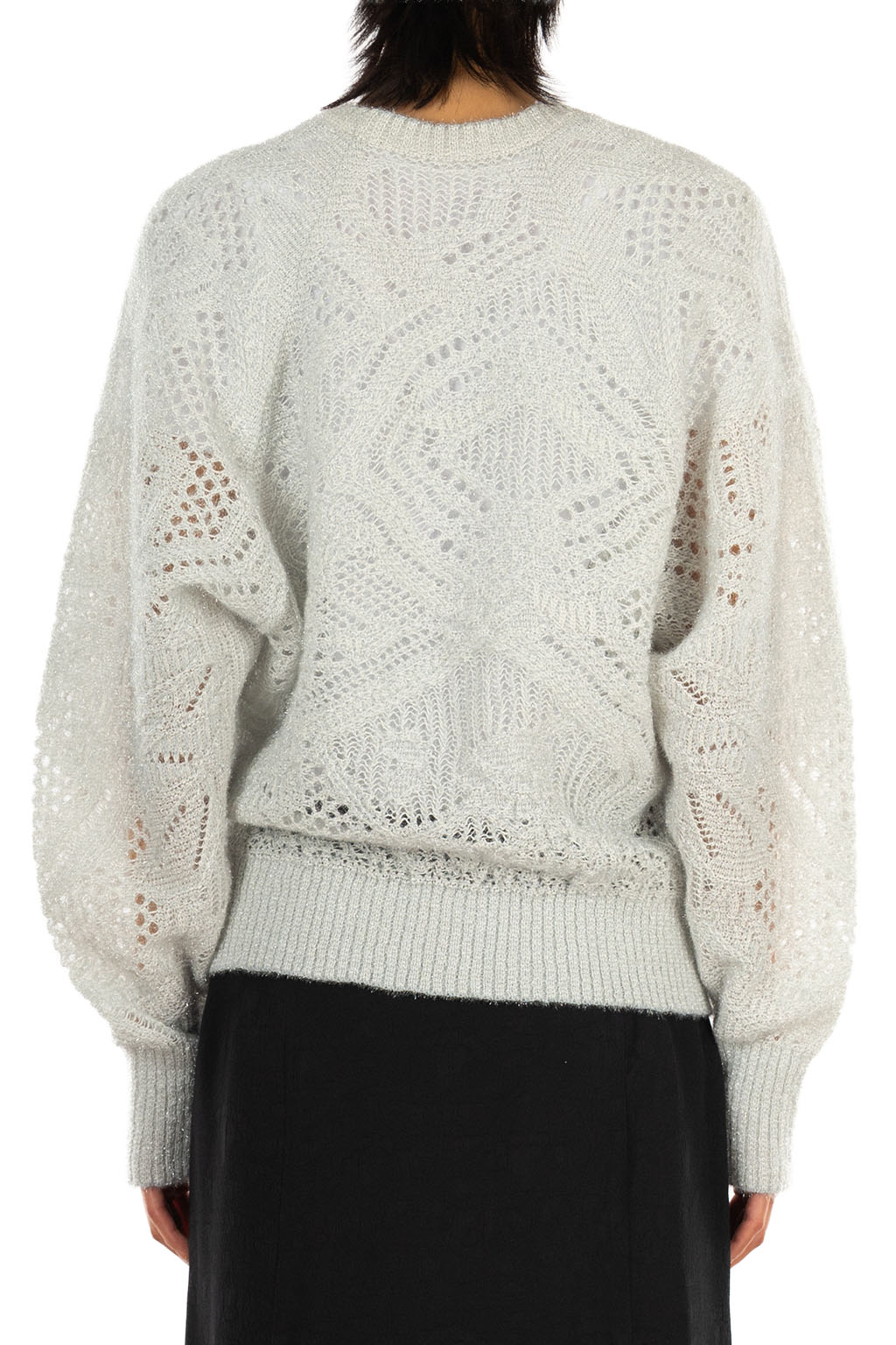 Mame Kurogouchi - Shimmering Knit Top - Light Blue