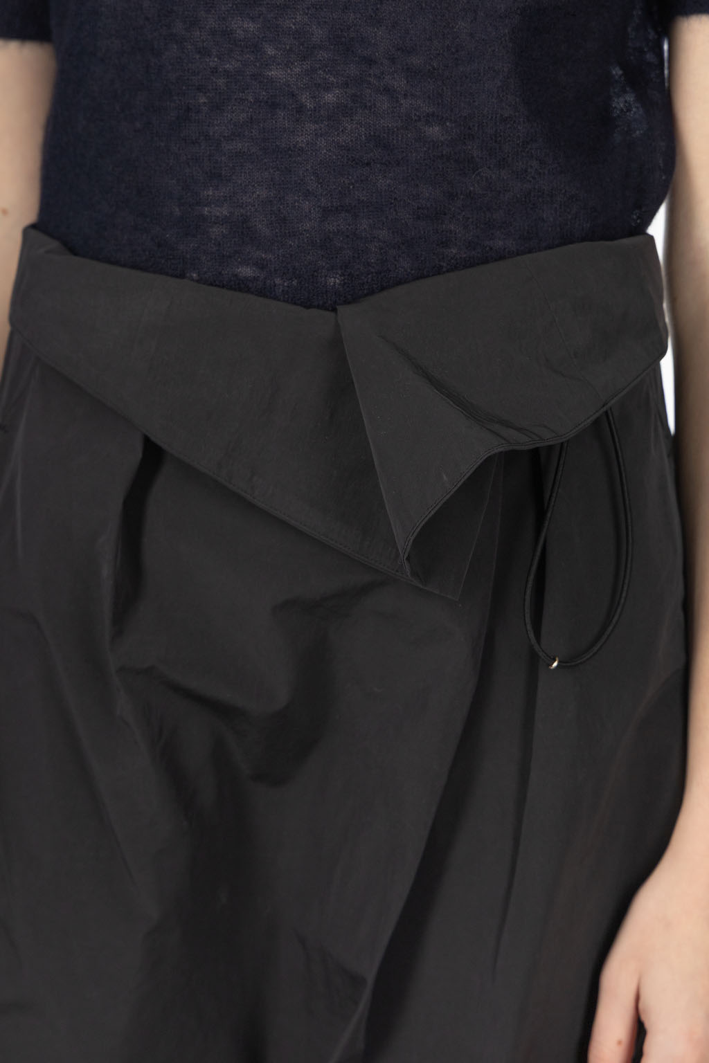 Mame Kurogouchi - Flip Waist Skirt - Black