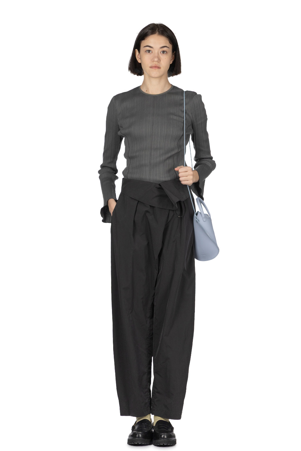 Mame Kurogouchi - Flip Waist Pants - Black