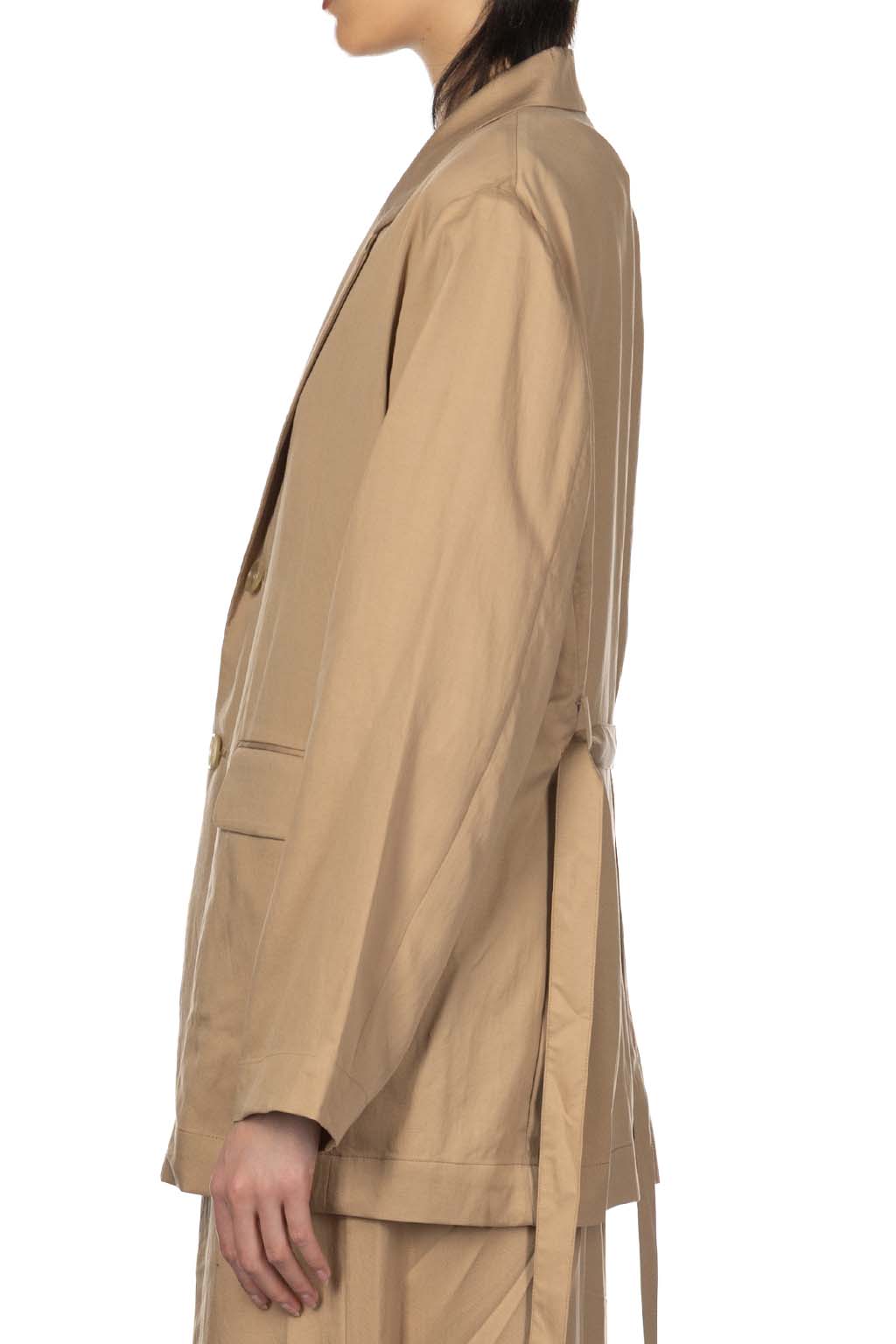 Manon - Belted Middle Jacket - Camel