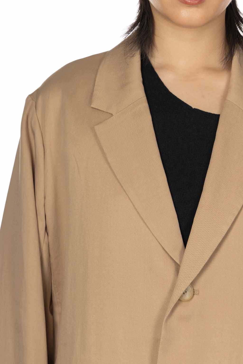 Manon - Belted Middle Jacket - Camel